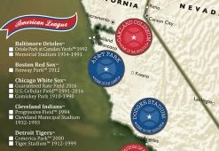 Brand new ⭐ MLB Ballpark Map by Jessen Media 🤩 -Cheap Home Store 202345 z3