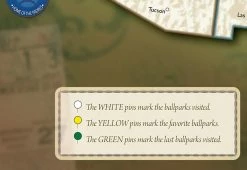 Brand new ⭐ MLB Ballpark Map by Jessen Media 🤩 -Cheap Home Store 202345 z5