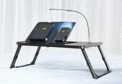 Cheap π Laptop and Tablet Tray with Built-In Charger by Sharper Image π