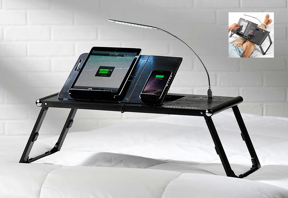 Cheap π Laptop and Tablet Tray with Built-In Charger by Sharper Image π 2 Cheap π Laptop and Tablet Tray with Built-In Charger by Sharper Image π - Image 2