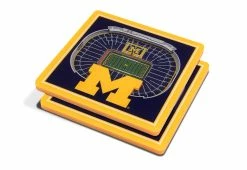 Best Pirce 🥰 NCAA 3D Stadium Coasters (Set of 4) by iDNA Series, LLC 😉 -Cheap Home Store 207061 z35