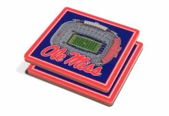 Best Pirce 🥰 NCAA 3D Stadium Coasters (Set of 4) by iDNA Series, LLC 😉 -Cheap Home Store 207061 z37