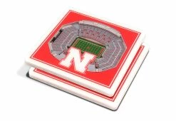 Best Pirce 🥰 NCAA 3D Stadium Coasters (Set of 4) by iDNA Series, LLC 😉 -Cheap Home Store 207061 z43