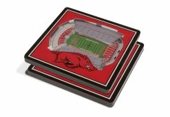 Best Pirce 🥰 NCAA 3D Stadium Coasters (Set of 4) by iDNA Series, LLC 😉 -Cheap Home Store 207061 z5