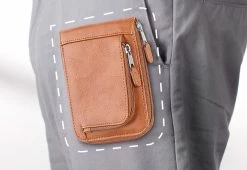 New 🤩 Minimalist Zippered RFID Front Pocket Wallet by Kingport Industries, LLC 🥰