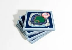 Cheapest 💯 MLB 3D Stadium Coasters (Set of 4) by iDNA Series, LLC ⌛