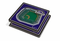 Cheapest 💯 MLB 3D Stadium Coasters (Set of 4) by iDNA Series, LLC ⌛ -Cheap Home Store 207081 z18