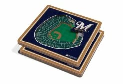 Cheapest 💯 MLB 3D Stadium Coasters (Set of 4) by iDNA Series, LLC ⌛ -Cheap Home Store 207081 z30