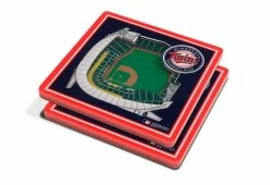 Cheapest 💯 MLB 3D Stadium Coasters (Set of 4) by iDNA Series, LLC ⌛ -Cheap Home Store 207081 z32