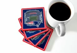 Best Pirce 🛒 NFL 3D Stadium Coasters (Set of 4) by iDNA Series, LLC 😀