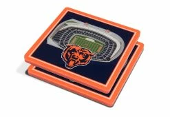 Best Pirce 🛒 NFL 3D Stadium Coasters (Set of 4) by iDNA Series, LLC 😀 -Cheap Home Store 207082 z13