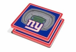 Best Pirce 🛒 NFL 3D Stadium Coasters (Set of 4) by iDNA Series, LLC 😀 -Cheap Home Store 207082 z43