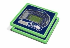 Best Pirce 🛒 NFL 3D Stadium Coasters (Set of 4) by iDNA Series, LLC 😀 -Cheap Home Store 207082 z53