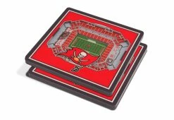 Best Pirce 🛒 NFL 3D Stadium Coasters (Set of 4) by iDNA Series, LLC 😀 -Cheap Home Store 207082 z55