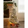 Best deal ✔️ Pop-Up 6 Ft. White Flocked ❄ Christmas Tree by Sharper Image 🔥