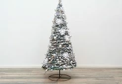 Best deal ✔️ Pop-Up 6 Ft. White Flocked ❄ Christmas Tree by Sharper Image 🔥 -Cheap Home Store 207108 z4