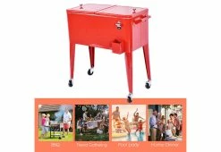 Discount π― Retro Patio Cooler Cart by GoPlus (Costway) β¨ 32 Discount π― Retro Patio Cooler Cart by GoPlus (Costway) β¨ -Cheap Home Store 207545 z12