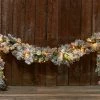 Best Sale 🥰 White Flocked 9-Ft. Cordless Pre-Lit Indoor/Outdoor Garland by DI -Garden & Lights Company Limited 👍