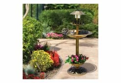 Brand new 🧨 Solar Powered Bird Bath by Jobar International Inc. 🔔 -Cheap Home Store 207581 z3