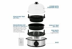 Discount ⌛ Stainless Steel Easy Egg Cooker by MAXI-MATIC, USA 🤩 -Cheap Home Store 208417 z6