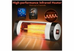 Best Sale 🛒 Wall-Mounted Infrared Heater by GoPlus (Costway) 😉 -Cheap Home Store 208456 z3