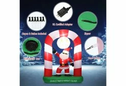 Discount 🥰 7-Ft. Inflatable Disco Santa by GoPlus (Costway) ❤️ -Cheap Home Store 208716 z4