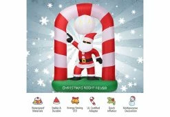 Discount 🥰 7-Ft. Inflatable Disco Santa by GoPlus (Costway) ❤️ -Cheap Home Store 208716 z7