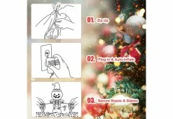 Discount 🥰 7-Ft. Inflatable Disco Santa by GoPlus (Costway) ❤️ -Cheap Home Store 208716 z9