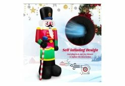 Brand new ⭐ 8-Ft. Inflatable Nutcracker Soldier by Costway 🛒 -Cheap Home Store 208727 z3