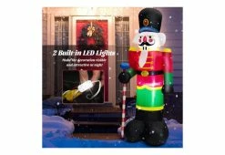 Brand new ⭐ 8-Ft. Inflatable Nutcracker Soldier by Costway 🛒 -Cheap Home Store 208727 z4