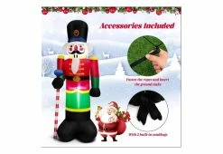 Brand new ⭐ 8-Ft. Inflatable Nutcracker Soldier by Costway 🛒 -Cheap Home Store 208727 z5