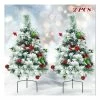 Best Pirce 🎁 24” Cordless Prelit 🔔 Christmas Trees (Set of 2) by Costway ⌛